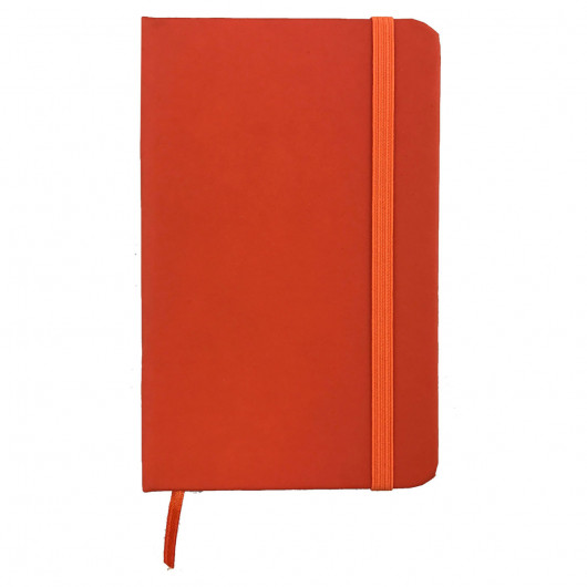 Orange Adroit PU Notebooks